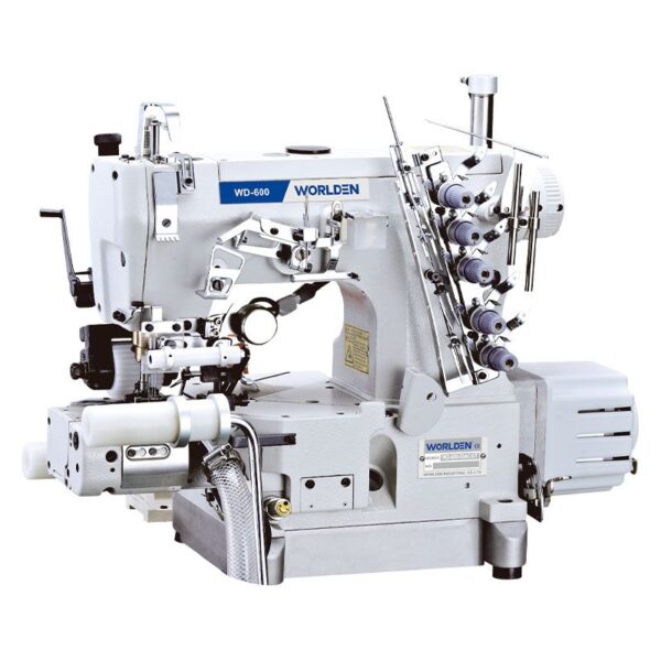 WD-600-33AC-RP-UT | AUTOMATIC CYLINDER-BED  INTERLOCK WITH RIGHT CUT (WITH SUCTION DEVICE &  BACK PULLER)