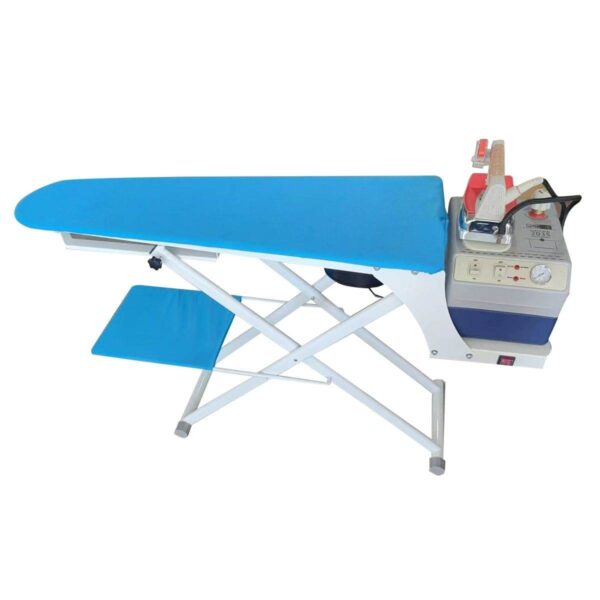 SILVERSTAR Narrow Vacuum Iron Table with Mini Boiler & Heater