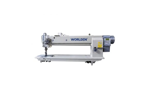 WORLDEN WD-4420L-25D | Long Arm Double Needle Compound Feed Lockstitch Walking Foot Machine (Working Space 25cm)