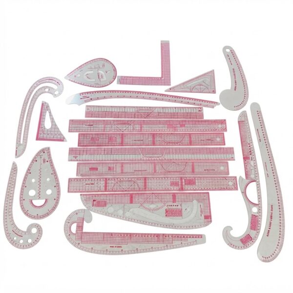 Tailor Ruler Set For Pattern Making - 18pcs (TAILOR-RULER-SET)